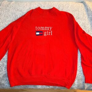Tommy Hilfiger Vibrant Red Crewneck Sweater